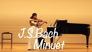 Kyoko Watanabe  JSBach  Minuet in G major BWV Ahn114  Suzuki Methode [upl. by Demetre]