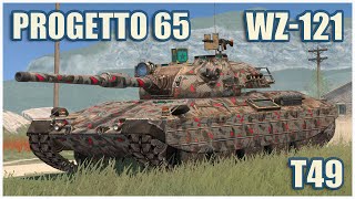 WZ121 Progetto 65 amp T49 • WoT Blitz Gameplay [upl. by Nereus]