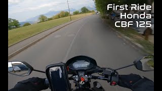 Honda CBF125 model 2022  First Ride   Beginner  POV [upl. by Attelahs]