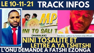 TRACK INFOS 1011 NINI TOSALITE ET LETTRE A YA TSHITSHI FELIX TSHISEKEDI A PEUR DU SOULEVEMENT ART64 [upl. by Assiren474]