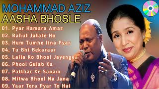 💞Mohammad Aziz💞AashaBhosle Top10 ❤️Hind Song💞 [upl. by Georgeanna]