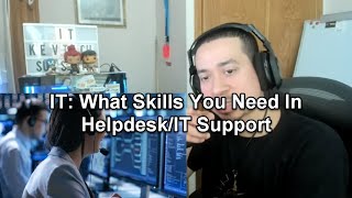 IT What Skills You Need In HelpdeskIT Support [upl. by Rhianna774]