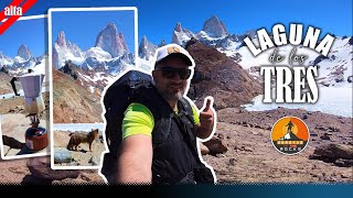 Amanecer Laguna de los 3 Parte 2  Trekking de Noche  Poincenot  RENATO CAMPING  El Chalten [upl. by Nohsram192]