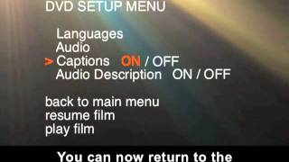 How to display captions and audio description on a DVD [upl. by Anirbas864]