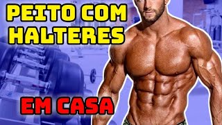 10 Exercícios para Treino de Peito Com Halteres Em Casa [upl. by Aihtiekal]