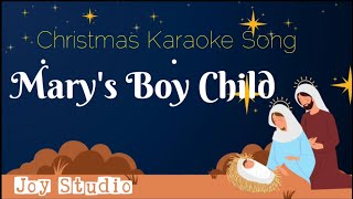 Marys Boy Child  Long Time Ago In Betlehem Karaoke Version [upl. by Nagear]