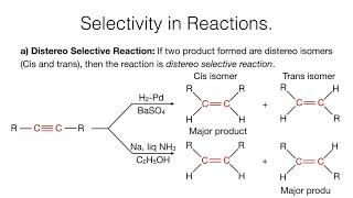 ChemoSelective RegioSelective StereoSelective and StereoSpecific Reactions  Stereochemistry [upl. by Idroj]