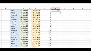 Création base calendrier 2018 [upl. by Scoville233]