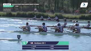 Championnat de France S23 Bateaux longs Libourne 2019Finale du quatre sans barreur hommes S23H4 [upl. by Eniluqcaj]