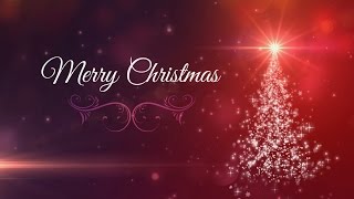 Merry Christmas Card  Motion Graphics  Background Loop [upl. by Oisangi274]