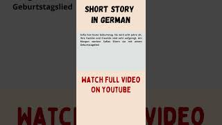 Click Here ⬆️ Learn German with Simple Story  Easy Listening  Deutsche Geschichten für Anfänger [upl. by Edouard]