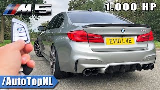 1000HP BMW M5 F90 REVIEW ON AUTOBAHN NO SPEED LIMIT by AutoTopNL [upl. by Ripley526]