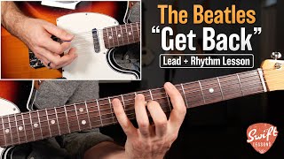 The Beatles  Get Back Guitar Lesson  Full Song  Chords  Solos [upl. by Teressa]