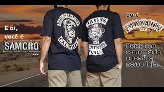 Camiseta SAMCRO e MAYANS 100 algodão  dica Streaming [upl. by Raviv]