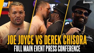 Main Event Press Conference  Heavyweight Clash  Joe Joyce vs Derek Chisora [upl. by Notaes107]