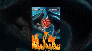 Megalodón vs Mosasaurus🦖 megalodon mosasaurus vs animalessalvajes sabiasque [upl. by Eelime]