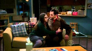 Sheldon And Amy Cuddle  The Big Bang Theory [upl. by Oballa]