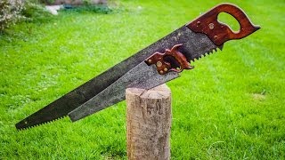 quotRestoringquot vintage crosscut amp hand saws [upl. by Rockel351]