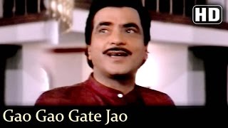 Gao Gao Gate Jao  Jeetendra  Moushumi  Udhar Ki Zindagi  Hindi Hit Songs  Anand Milind [upl. by Holmann]