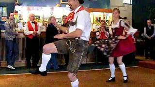 German Bavarian Schuhplattler Knee danceSlap Dance [upl. by Nogam75]