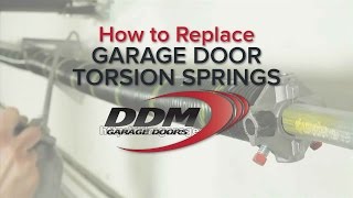 How To Replace Garage Door Torsion Springs [upl. by Lipfert]