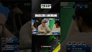 Flip entre brasileiro contra americano no BSOP SP poker poquer bsop [upl. by Lleral]