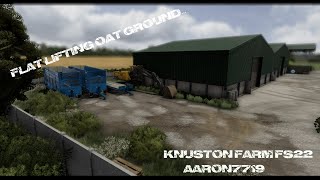 Knuston farm FS22 flat lifting oat ground [upl. by Hallam]