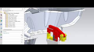 TUTORIAL BIW FIXTURE SWING UNIT DESIGN ON UG NX 11 0 [upl. by Ysteb]