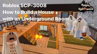 How to build an underground house  Roblox SCP3008 House idea  Halloween update [upl. by Ydnagrub860]