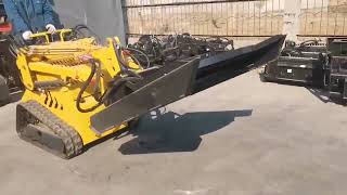 China Factory Big Power 23hp 25hp mini skid steer loader CE approved track loader skid steer small [upl. by Cirde]