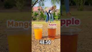 Which Juice Will Evaporate First Mango 🥭 Vs Apple 🍎 Juice 🧃 youtubeshorts [upl. by Erwin]