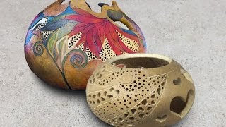 Create Beautiful Carved Gourds with the FiliPoint Burr [upl. by Ateikan]