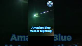 Epic Blue Meteor Caught on Camera May 2024 Incredible Neon Blue Meteor Lights Up Portuguese Skies [upl. by Ruhtracam]