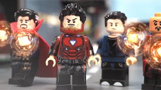 Lego Avengers Infinity War Full New York Battle Iron Man Spider Man Save Doctor Strange Stop Motion [upl. by Ycat628]